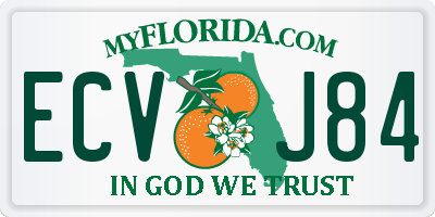 FL license plate ECVJ84