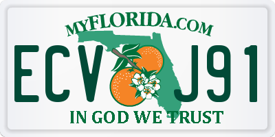 FL license plate ECVJ91