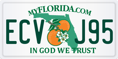 FL license plate ECVJ95