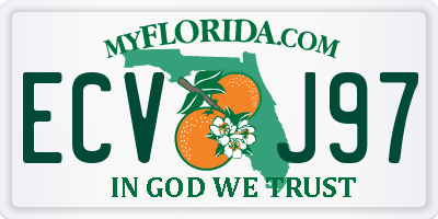 FL license plate ECVJ97