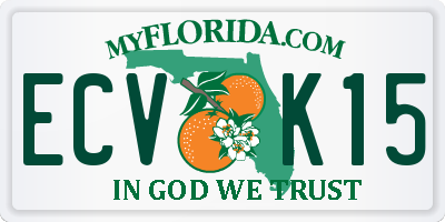 FL license plate ECVK15