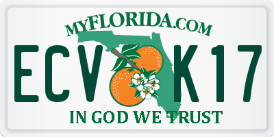 FL license plate ECVK17