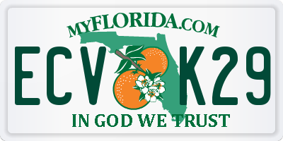 FL license plate ECVK29