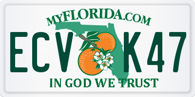 FL license plate ECVK47