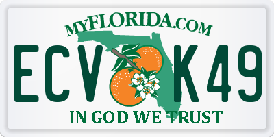FL license plate ECVK49