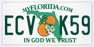 FL license plate ECVK59