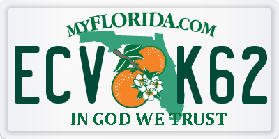 FL license plate ECVK62