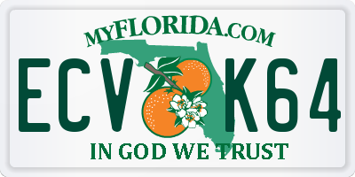 FL license plate ECVK64