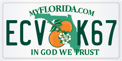 FL license plate ECVK67