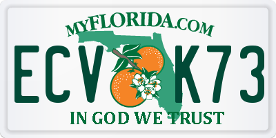 FL license plate ECVK73