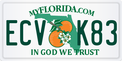 FL license plate ECVK83