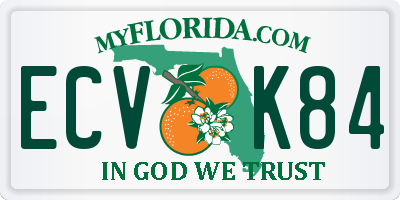 FL license plate ECVK84