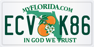 FL license plate ECVK86