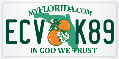 FL license plate ECVK89