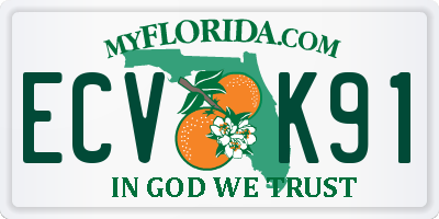 FL license plate ECVK91
