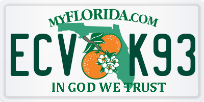 FL license plate ECVK93