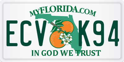 FL license plate ECVK94