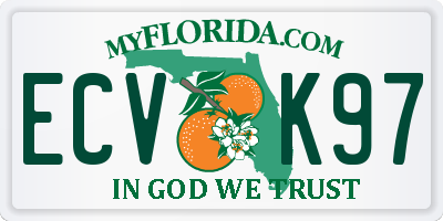 FL license plate ECVK97