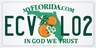 FL license plate ECVL02