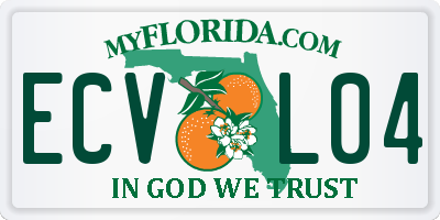 FL license plate ECVL04