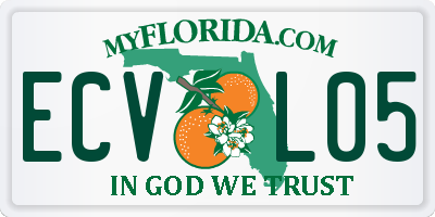 FL license plate ECVL05