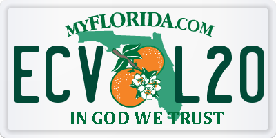 FL license plate ECVL20