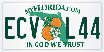 FL license plate ECVL44