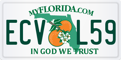 FL license plate ECVL59