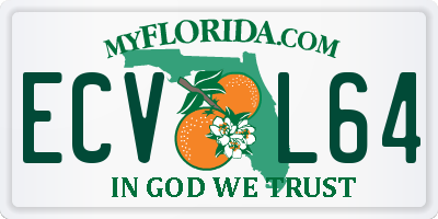 FL license plate ECVL64