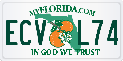FL license plate ECVL74