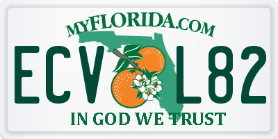 FL license plate ECVL82