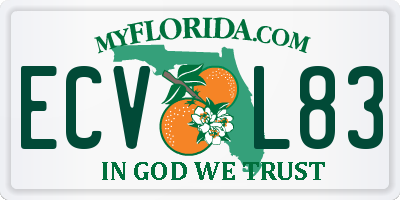 FL license plate ECVL83