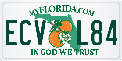FL license plate ECVL84