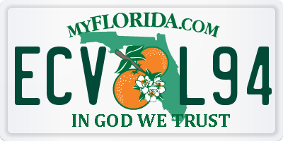 FL license plate ECVL94