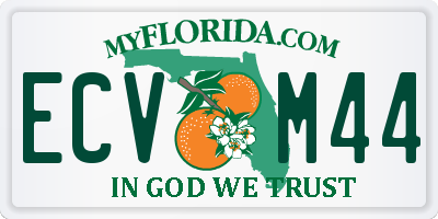 FL license plate ECVM44