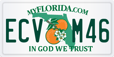 FL license plate ECVM46
