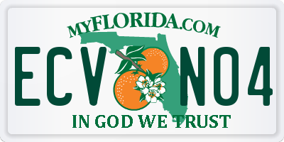 FL license plate ECVN04