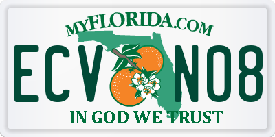 FL license plate ECVN08
