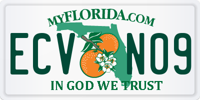 FL license plate ECVN09