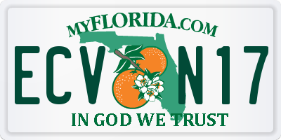FL license plate ECVN17