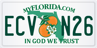 FL license plate ECVN26
