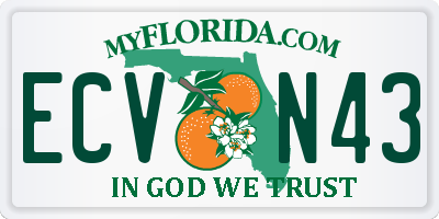 FL license plate ECVN43