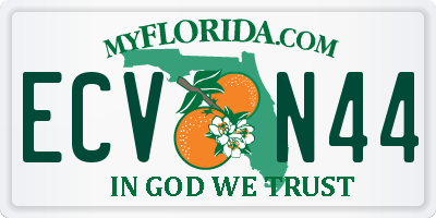FL license plate ECVN44