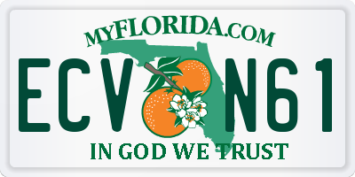 FL license plate ECVN61