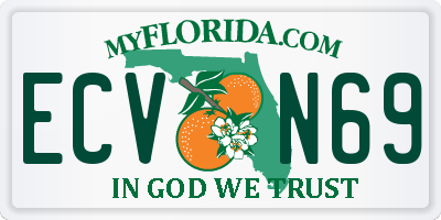 FL license plate ECVN69
