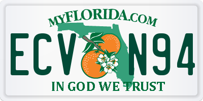 FL license plate ECVN94