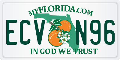 FL license plate ECVN96