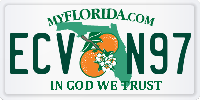 FL license plate ECVN97