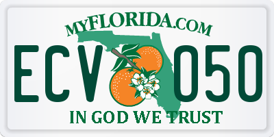 FL license plate ECVO50