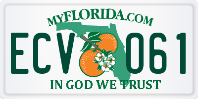 FL license plate ECVO61